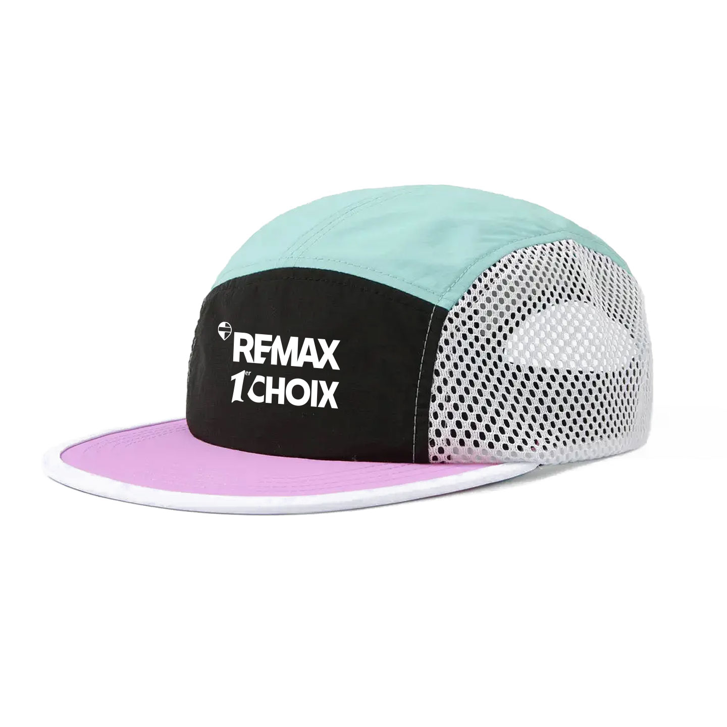 Casquette de course - Noir/Rose